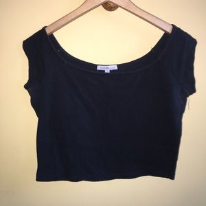 Charlotte Russe Black Crop Top